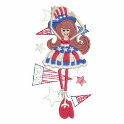 Cute Patriotic Girl 06 machine embroidery designs