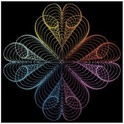 Rippled Neon Quilts 02(Lg) machine embroidery designs