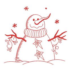 Redwork Let It Snow 03(Md) machine embroidery designs