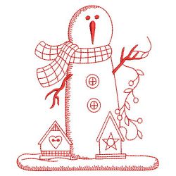 Redwork Let It Snow 05(Lg) machine embroidery designs