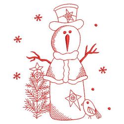 Redwork Let It Snow 06(Md) machine embroidery designs