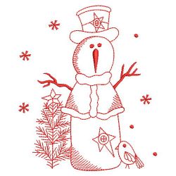 Redwork Let It Snow 06(Sm) machine embroidery designs