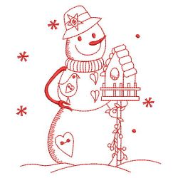 Redwork Let It Snow 07(Lg) machine embroidery designs