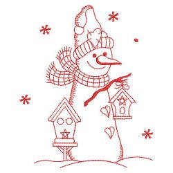 Redwork Let It Snow 09(Lg) machine embroidery designs