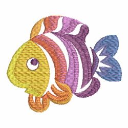 Colorful Fish Silhouettes 01 machine embroidery designs