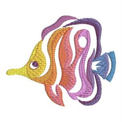 Colorful Fish Silhouettes 03 machine embroidery designs