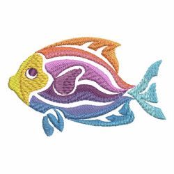Colorful Fish Silhouettes 10 machine embroidery designs