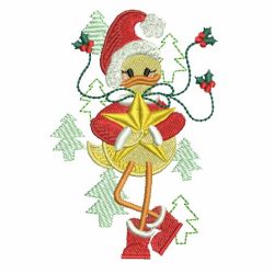 Cute Christmas Duck 01 machine embroidery designs