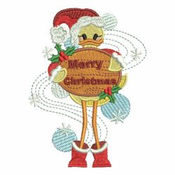 Cute Christmas Duck 03 machine embroidery designs