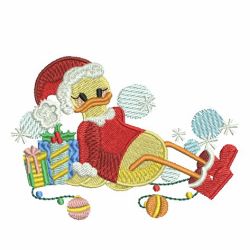 Cute Christmas Duck 05 machine embroidery designs