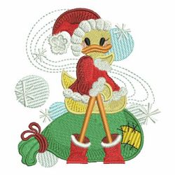 Cute Christmas Duck 06 machine embroidery designs