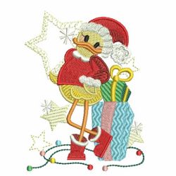 Cute Christmas Duck 07 machine embroidery designs