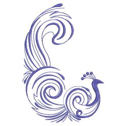 Swirly Peacocks 03(Sm) machine embroidery designs