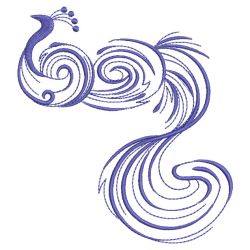 Swirly Peacocks 12(Sm) machine embroidery designs