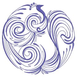Swirly Peacocks 13(Lg)