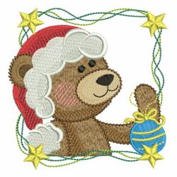 Cute Christmas Teddy Bear 01 machine embroidery designs
