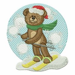 Cute Christmas Teddy Bear 05 machine embroidery designs
