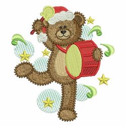 Cute Christmas Teddy Bear 07 machine embroidery designs