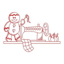 Redwork Country Ginger 1 09(Sm) machine embroidery designs