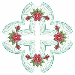 Rippled Rose Quilts 06(Lg) machine embroidery designs