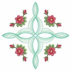 Rippled Rose Quilts 09(Md) machine embroidery designs