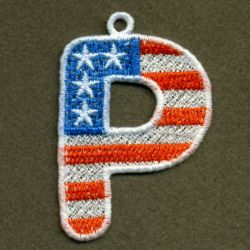 FSL Patriotic Alphabet 1 16 machine embroidery designs