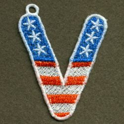 FSL Patriotic Alphabet 1 22 machine embroidery designs