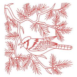 Redwork Blue Jay 2(Sm) machine embroidery designs