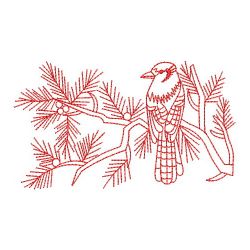 Redwork Blue Jay 2 02(Sm) machine embroidery designs