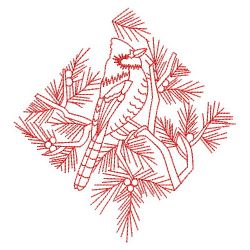 Redwork Blue Jay 2 06(Md) machine embroidery designs