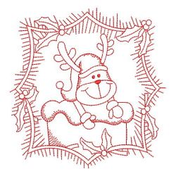 Redwork Cute Reindeer(Md) machine embroidery designs