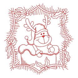 Redwork Cute Reindeer(Md) machine embroidery designs