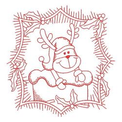 Redwork Cute Reindeer 01(Md) machine embroidery designs