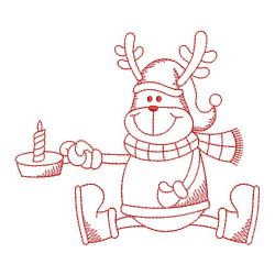 Redwork Cute Reindeer 05(Lg)