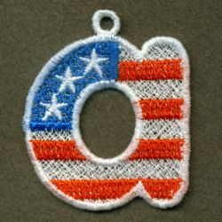 FSL Patriotic Alphabet 2 machine embroidery designs