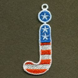 FSL Patriotic Alphabet 2 10 machine embroidery designs