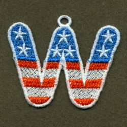 FSL Patriotic Alphabet 2 23 machine embroidery designs