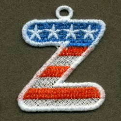 FSL Patriotic Alphabet 2 26 machine embroidery designs