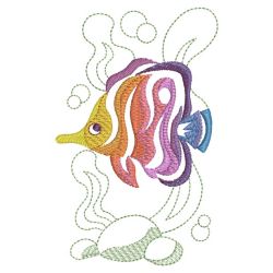 Colorful Tropical Fish(Lg) machine embroidery designs