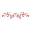 Redwork Flower Borders 09(Lg)