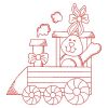 Redwork Easter Train(Lg)