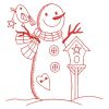 Redwork Let It Snow(Lg)