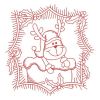 Redwork Cute Reindeer(Lg)