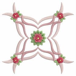 Pink Ribbon Rose Quilts 01(Lg) machine embroidery designs