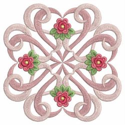 Pink Ribbon Rose Quilts 05(Lg) machine embroidery designs