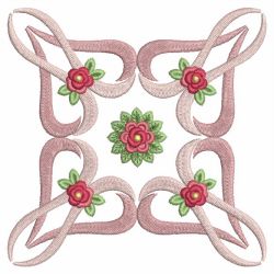 Pink Ribbon Rose Quilts 07(Lg)