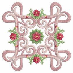 Pink Ribbon Rose Quilts 09(Md) machine embroidery designs
