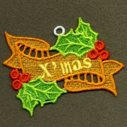 FSL Holly Ornaments 10 machine embroidery designs