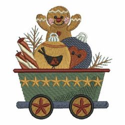 Country Treasure Train 02 machine embroidery designs