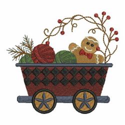 Country Treasure Train 04 machine embroidery designs
